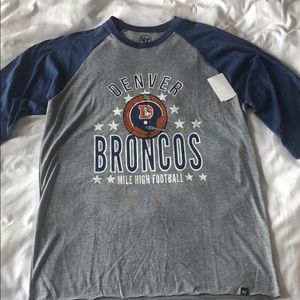‘47 Denver Broncos 3/4 Length Baseball Tee